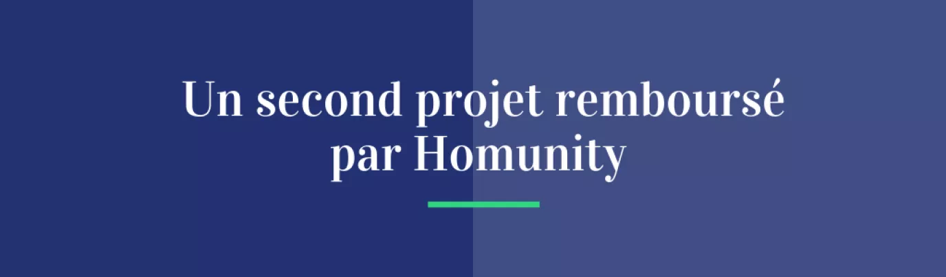 Un second projet remboursé par Homunity