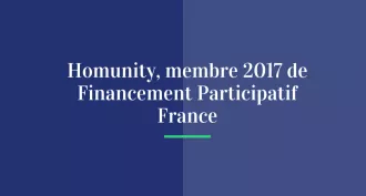 Homunity, membre 2017 de Financement Participatif France