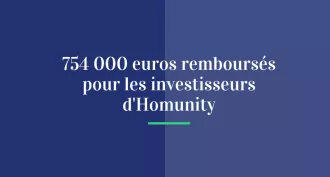 754 000 € remboursés pour les investisseurs d'Homunity