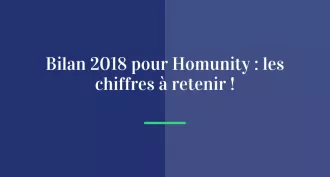 Bilan 2018 pour Homunity : les chiffres à retenir !
