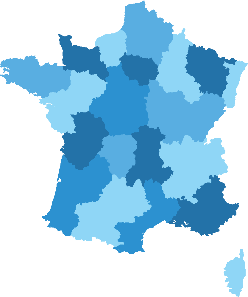 Map des répartitions des emprunteurs